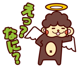 Monkey angel sticker #1543672
