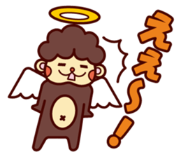 Monkey angel sticker #1543674