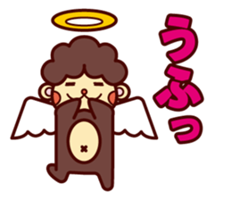 Monkey angel sticker #1543692