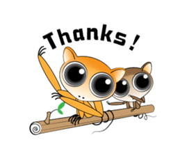 Q tarsier sticker #1545016