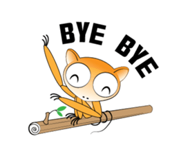 Q tarsier sticker #1545018