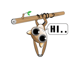 Q tarsier sticker #1545021