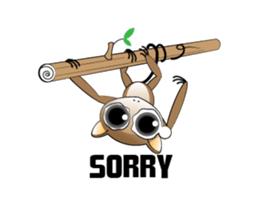 Q tarsier sticker #1545025