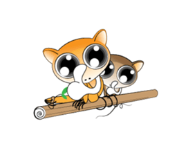 Q tarsier sticker #1545040