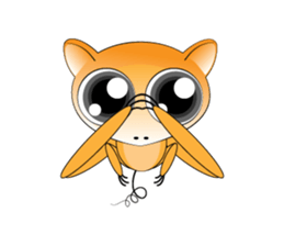 Q tarsier sticker #1545042