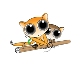 Q tarsier sticker #1545043