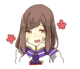 Lover of High school girl sticker #1545259