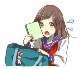 Lover of High school girl sticker #1545269