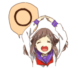 Lover of High school girl sticker #1545278