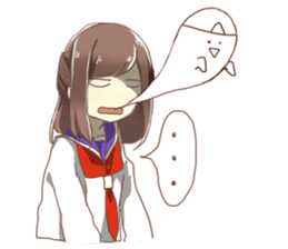 Lover of High school girl sticker #1545283