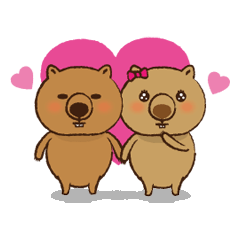 Merry wombats Melissa & Max