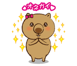 Merry wombats Melissa & Max sticker #1545582