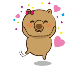 Merry wombats Melissa & Max sticker #1545584