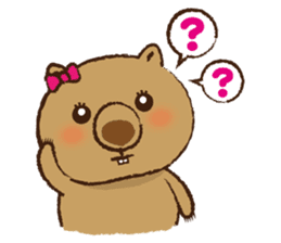 Merry wombats Melissa & Max sticker #1545586