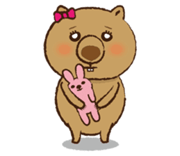 Merry wombats Melissa & Max sticker #1545587