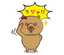 Merry wombats Melissa & Max sticker #1545588