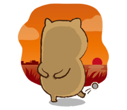 Merry wombats Melissa & Max sticker #1545590