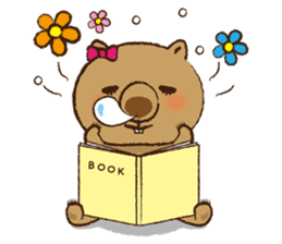 Merry wombats Melissa & Max sticker #1545594