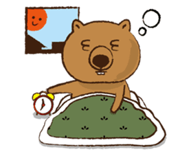 Merry wombats Melissa & Max sticker #1545596