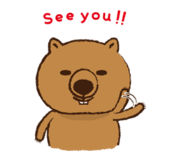 Merry wombats Melissa & Max sticker #1545597