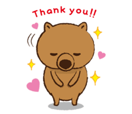 Merry wombats Melissa & Max sticker #1545598