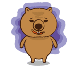 Merry wombats Melissa & Max sticker #1545600