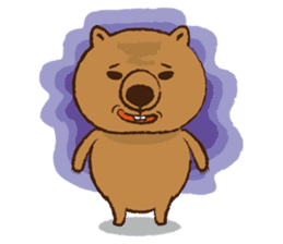 Merry wombats Melissa & Max sticker #1545600