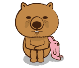 Merry wombats Melissa & Max sticker #1545605