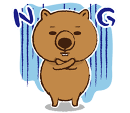 Merry wombats Melissa & Max sticker #1545610