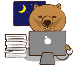 Merry wombats Melissa & Max sticker #1545611