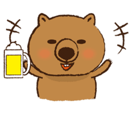 Merry wombats Melissa & Max sticker #1545613