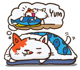 Som the Lonely cat sticker #1545979