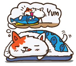 Som the Lonely cat sticker #1545979