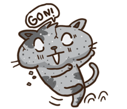 Som the Lonely cat sticker #1545983