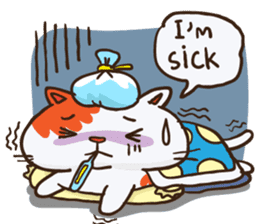 Som the Lonely cat sticker #1545984