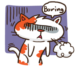 Som the Lonely cat sticker #1545992