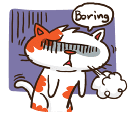 Som the Lonely cat sticker #1545992