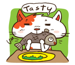 Som the Lonely cat sticker #1546003