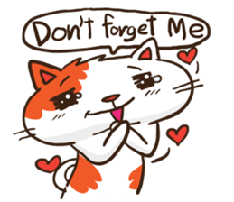 Som the Lonely cat sticker #1546006