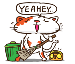 Som the Lonely cat sticker #1546009