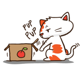 Som the Lonely cat sticker #1546010