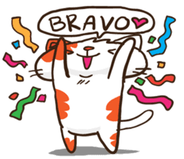 Som the Lonely cat sticker #1546015