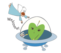 With Angel, plus A friend of Alien sticker #1546141