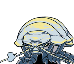 Both yucky and 'kawaii' deep-sea fish sticker #1547111