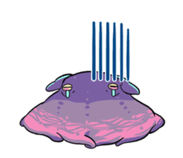 Both yucky and 'kawaii' deep-sea fish sticker #1547122