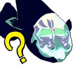 Both yucky and 'kawaii' deep-sea fish sticker #1547124