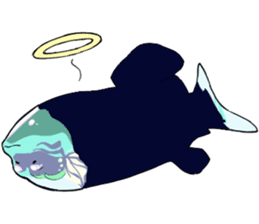 Both yucky and 'kawaii' deep-sea fish sticker #1547126