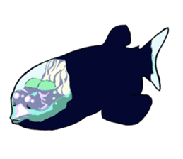 Both yucky and 'kawaii' deep-sea fish sticker #1547127