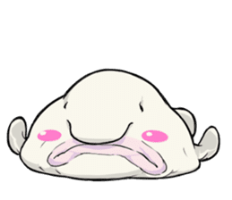Both yucky and 'kawaii' deep-sea fish sticker #1547131