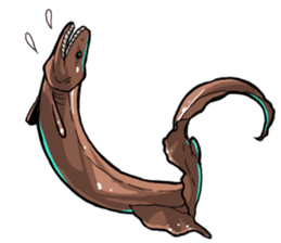 Both yucky and 'kawaii' deep-sea fish sticker #1547135